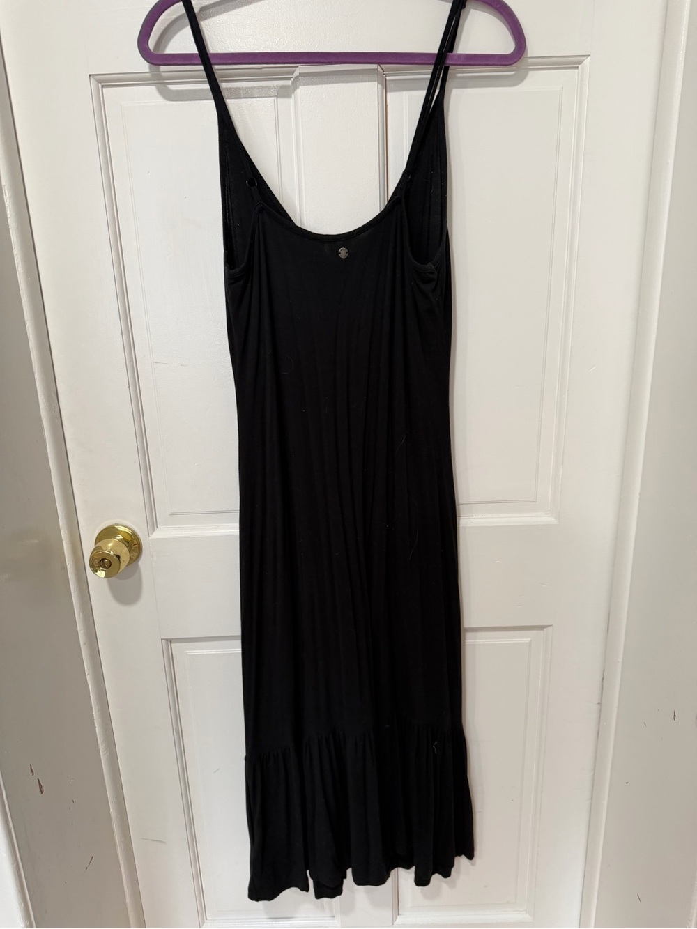 Black Button-Front Slip Dress by Roxy - Picture 3 of 4